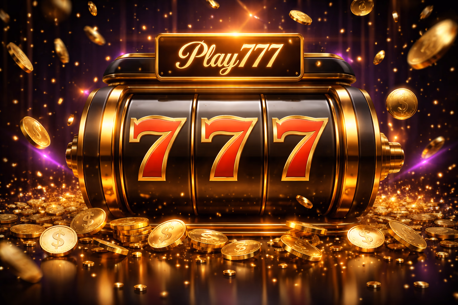 Elegant Bengali woman in traditional attire enjoying a colorful slot machine in a luxurious casino atmosphere at Play777